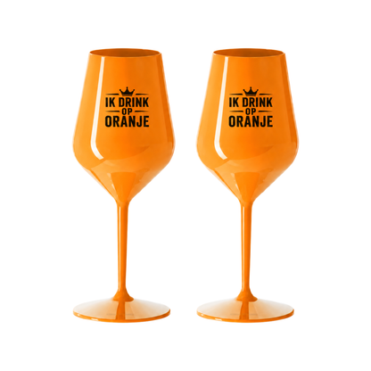 Oranje Wijnglazen
