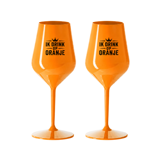 Oranje Wijnglazen