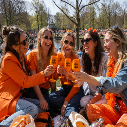 Oranje Wijnglazen